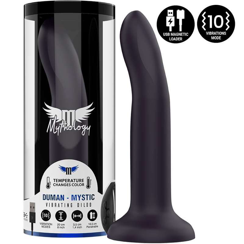 MYTHOLOGY – DUMAN MYSTIC DILDO L – VIBRATORE COMPATIBILE CON TECNOLOGIA WIRELESS WATCHME
