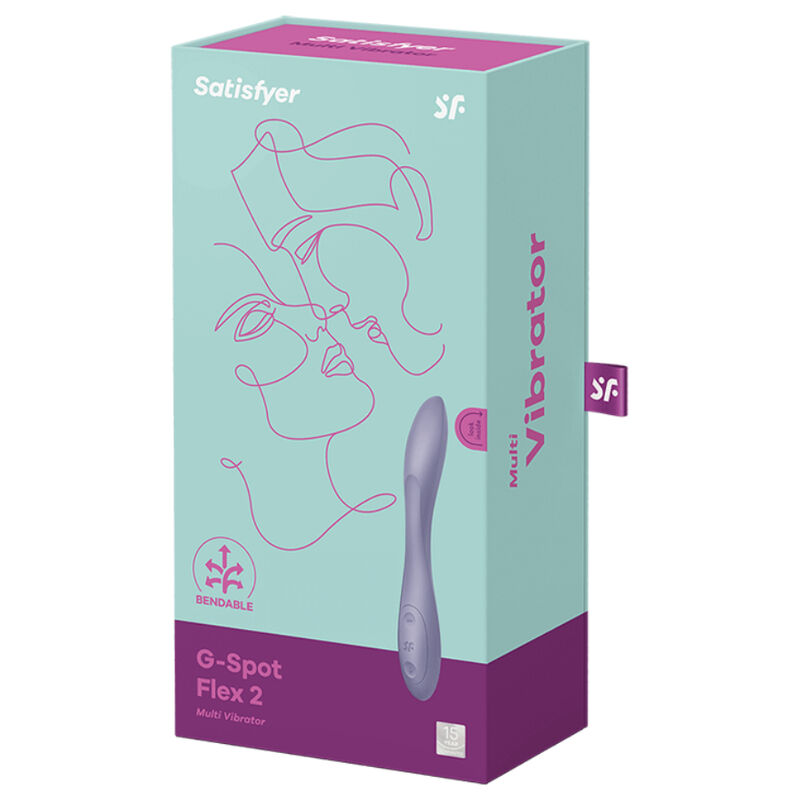 SATISFYER - MULTI VIBRATORE G-SPOT FLEX 2 VIOLA - immagine 3