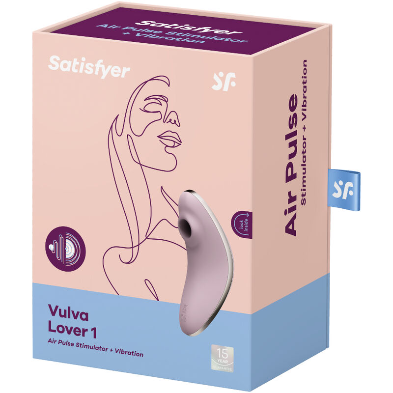 SATISFYER - VULVA LOVER 1 ESTIMULADOR Y VIBRADOR AZUL - immagine 4