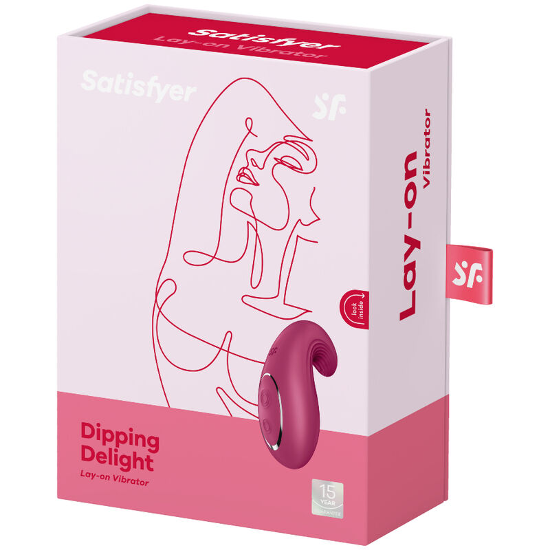 VIBRATORE DA APPOGGIO SATISFYER DIPPING DELIGHT - ROSSO - immagine 3