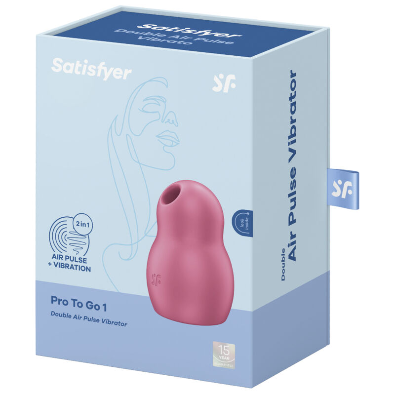 SATISFYER - PRO TO GO 1 ESTIMULADOR Y VIBRADOR DOBLE VERDE - immagine 3