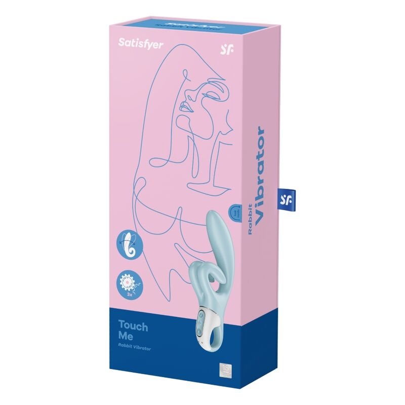 SATISFYER - VIBRAZIONE TOUCH ME RABBIT BLU - immagine 5