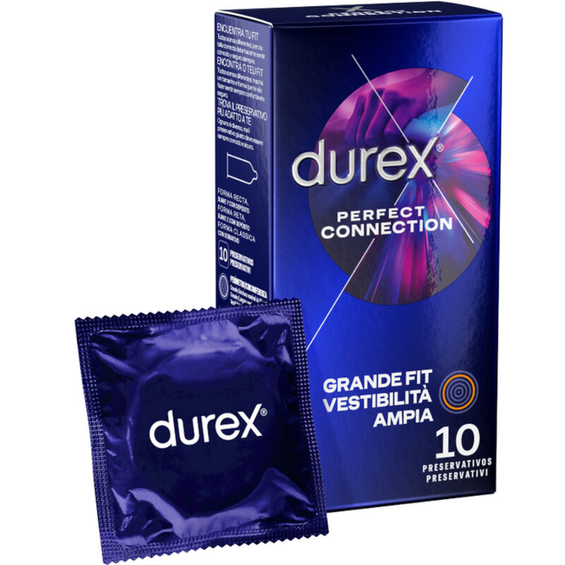 DUREX – CONNESSIONE PERFETTA SILICONE EXTRA LUBRIFICAZIONE 10 UNITÀ