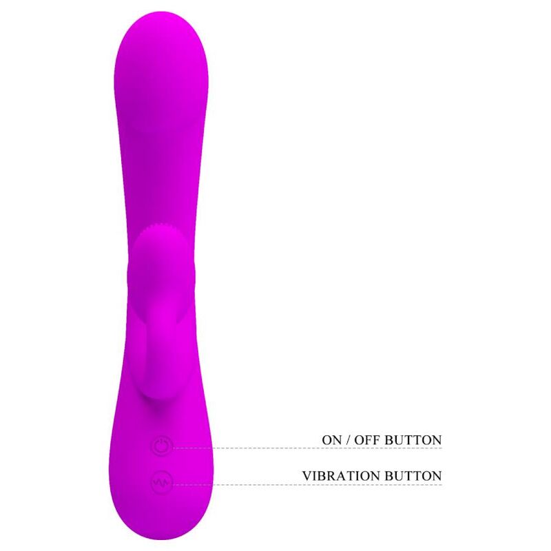 PRETTY LOVE - SINCERO VIBRATORE CLITORIDEO IN SILICONE E SUCCHIATORE VIOLA - immagine 4