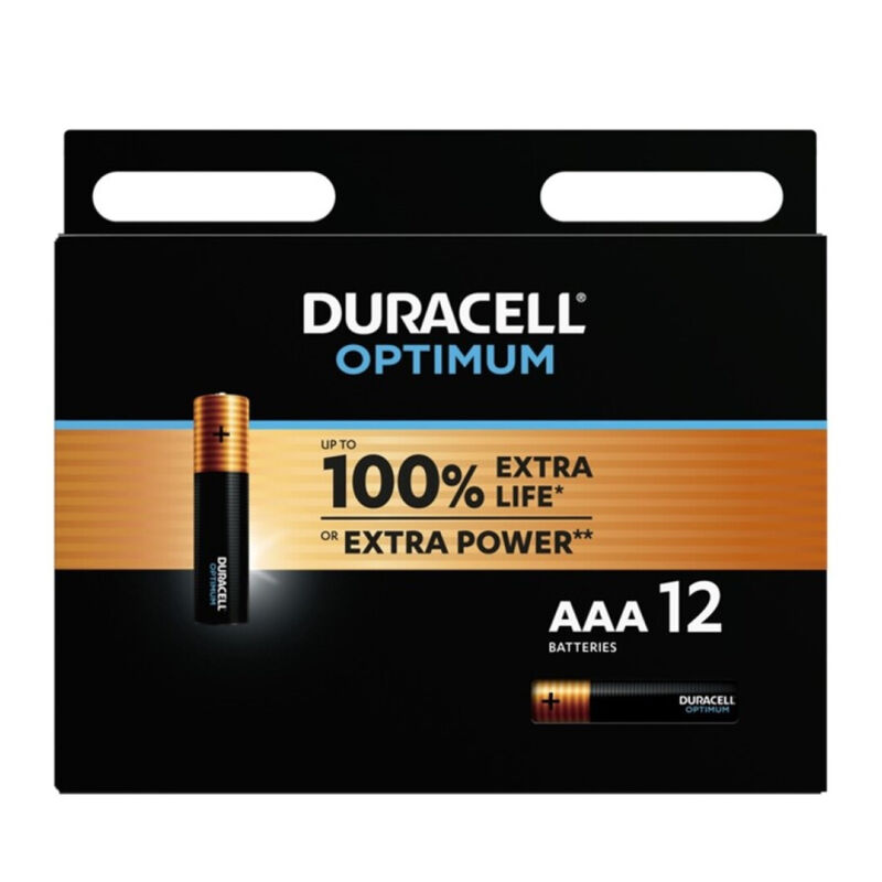 DURACELL – BATTERIA ALCALINA OPTIMUM 200 AAA LR03 12 UNIT
