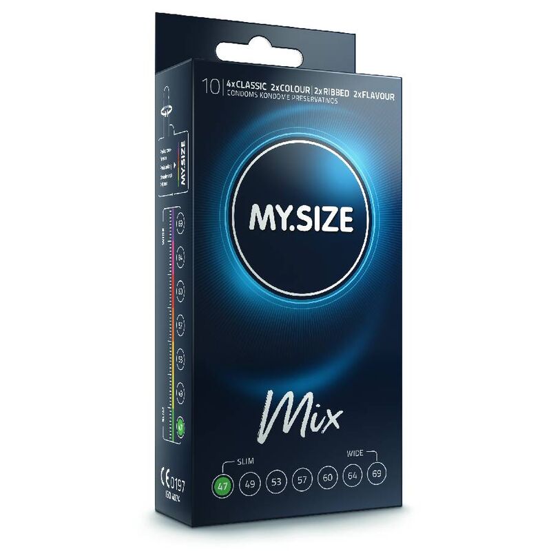 MY SIZE – MIX PRESERVATIVI 47 MM 10 UNIT