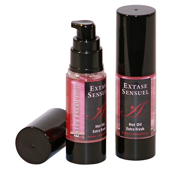 EXTASE SENSUAL – OLIO DA MASSAGGIO CON EFFETTO FRAGOLA EXTRA FRESCO 30 ML