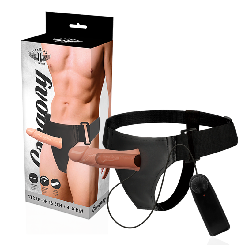 HARNESS ATTRACTION – GREGORY HOLLOW RNES CON VIBRATORE 16.5 CM -O- 4.3 CM HARNESS ATTRACTION – GREGORY HOLLOW RNES CON VIBRATORE 16.5 CM -O- 4.3 CM
