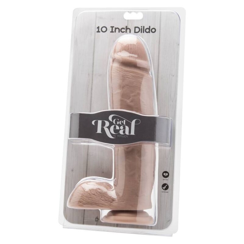 GET REAL - DILDO 25,5 CM CON PALLE DI PELLE - immagine 2
