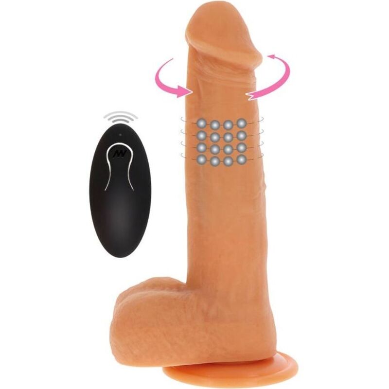 GET REAL – PELLE DILDO VIBRANTE CON PERLINE ROTANTI GET REAL – PELLE DILDO VIBRANTE CON PERLINE ROTANTI