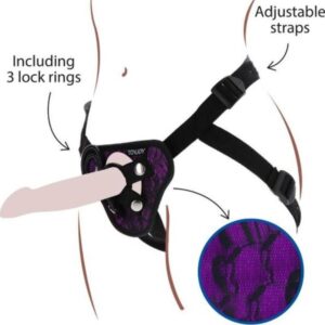 GET REAL – IMBRAGATURA IN PIZZO CON CINTURINO VIOLA