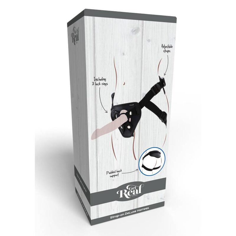 GET REAL - IMBRACATURA DELUXE CON CINTURINO NERO - immagine 7