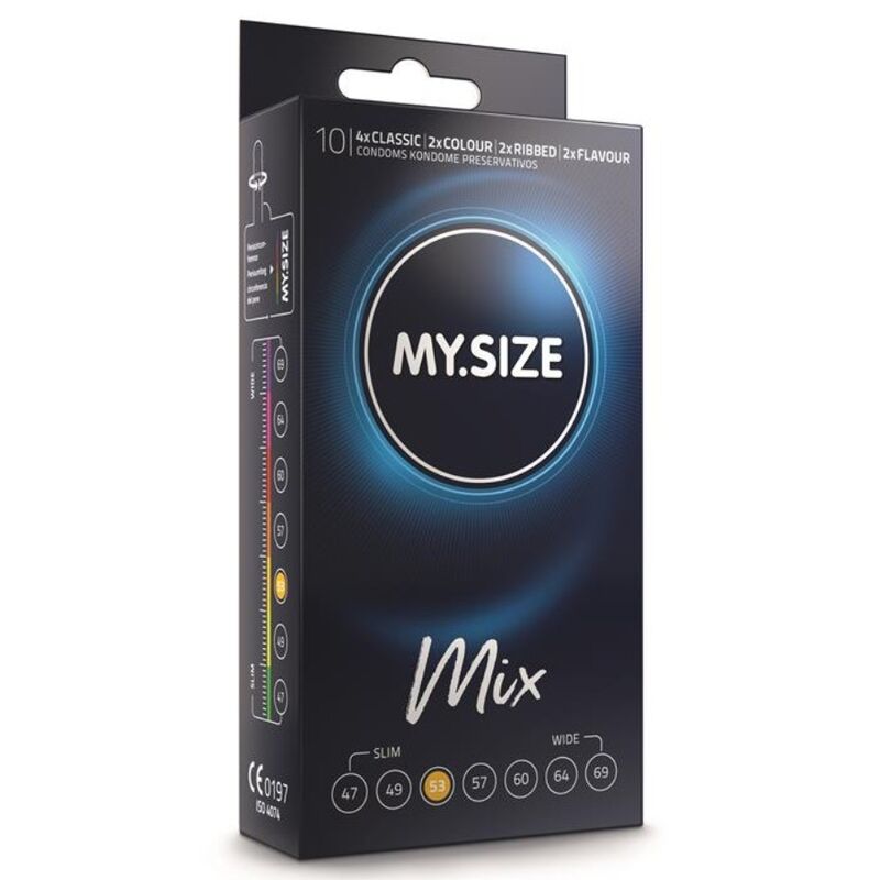 MY SIZE – MIX PRESERVATIVI 53 MM 10 UNIT