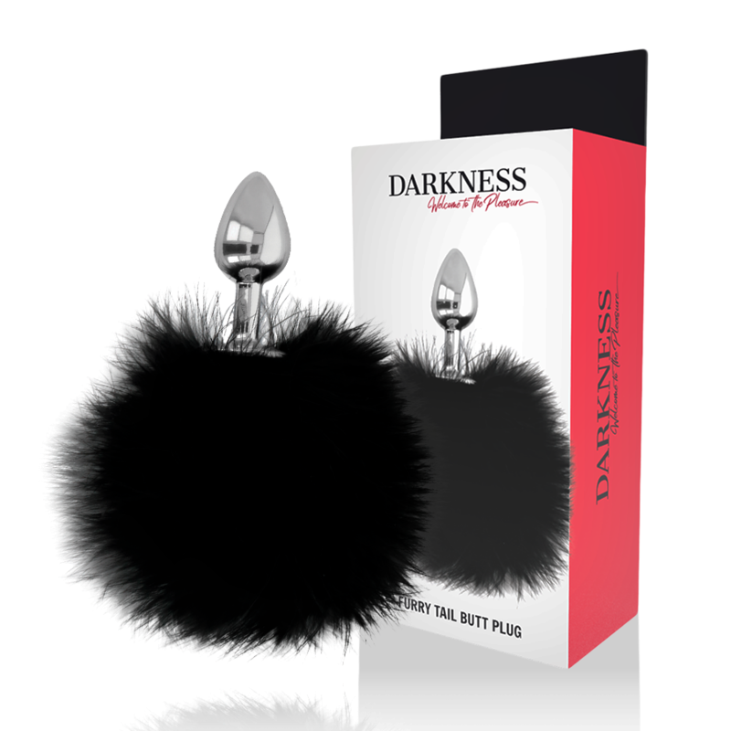 DARKNESS – BUTTPLUG ANALE EXTRA CON CODA NERA 7 CM
