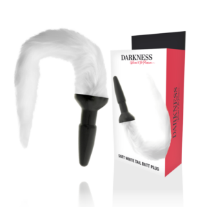 DARKNESS – PLUG ANALE IN SILICONE CON CODA BIANCA