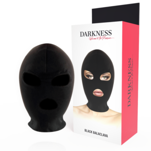 DARKNESS – MASCHERA DI SOTTOMISSIONE BDSM BOCCA E OCCHI NERA