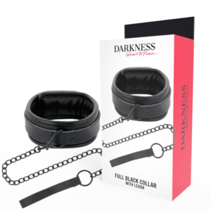 DARKNESS – COLLANA NERA CON CATENA