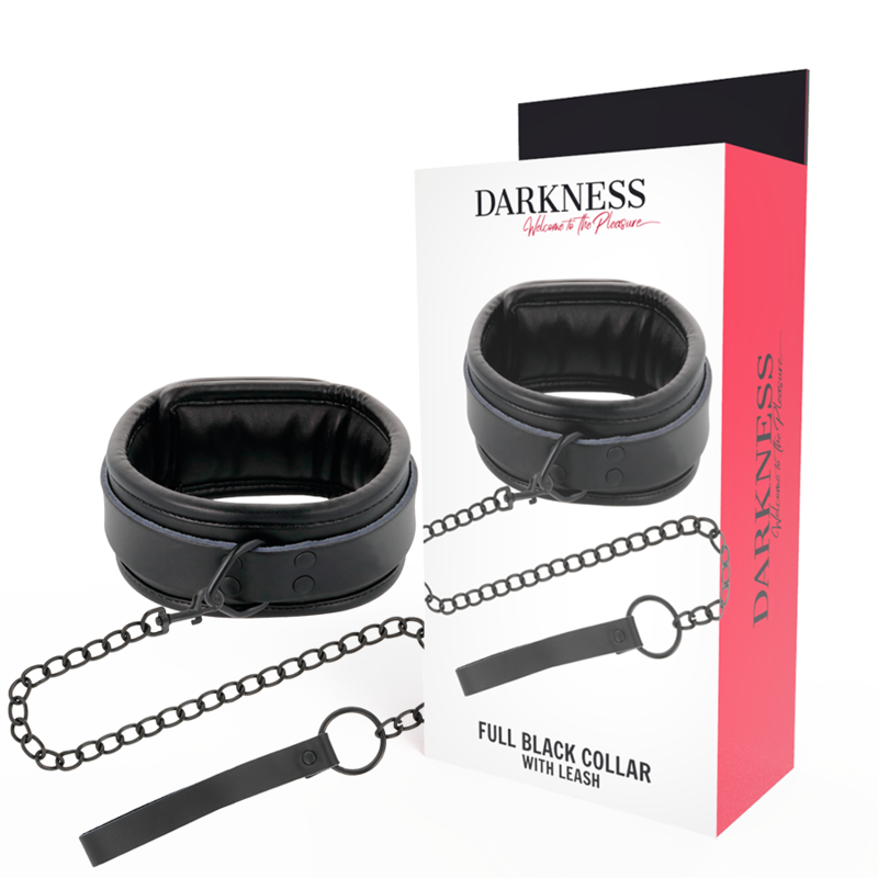 DARKNESS – COLLANA NERA CON CATENA
