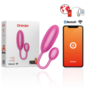 ONINDER&trade; – UOVO VIBRANTE DENVER ROSA 7 X 2,7 CM APP GRATUITA
