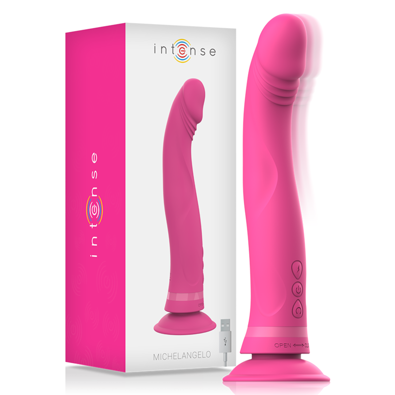 INTENSE – DILDO VIBRATORE IN SILICONE ROSA MICHELANGELO