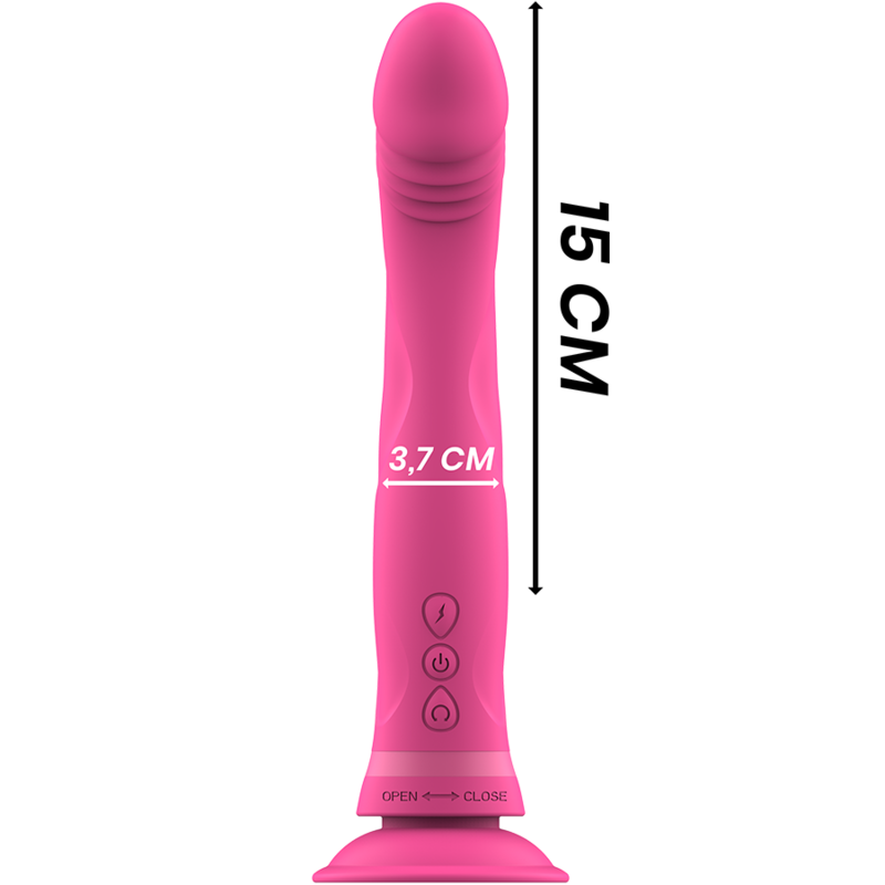 INTENSE - DILDO VIBRATORE IN SILICONE ROSA MICHELANGELO - immagine 3