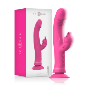 INTENSE – VIBRATORE JULIO RABBIT IN SILICONE ROSA