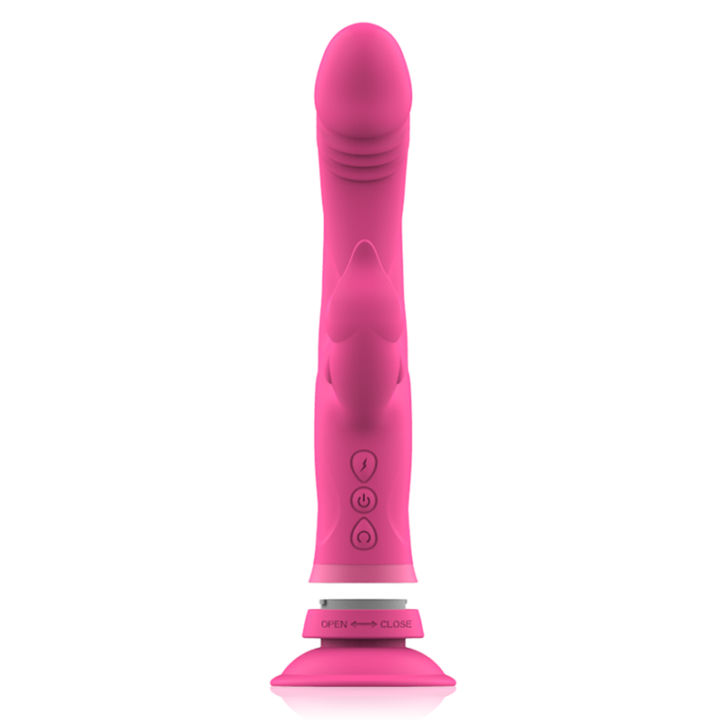 INTENSE - VIBRATORE JULIO RABBIT IN SILICONE ROSA - immagine 7