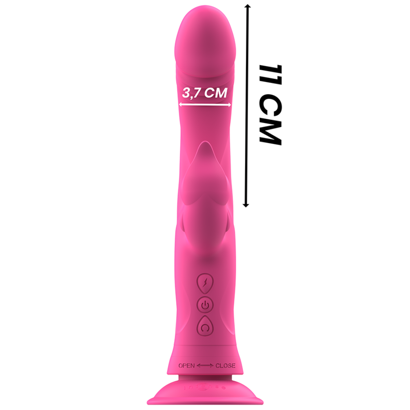 INTENSE - VIBRATORE JULIO RABBIT IN SILICONE ROSA - immagine 3