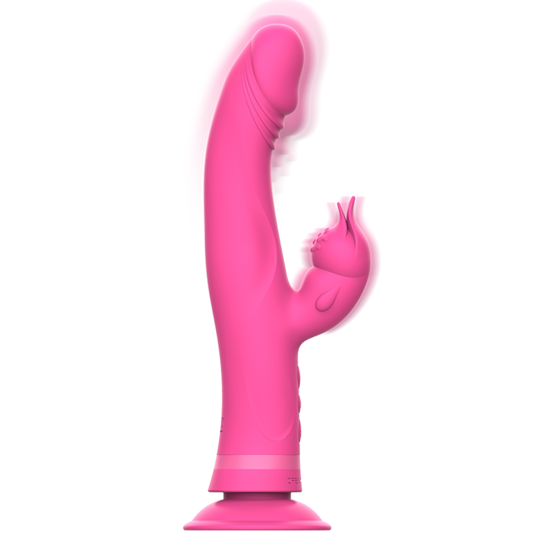 INTENSE - VIBRATORE JULIO RABBIT IN SILICONE ROSA - immagine 4