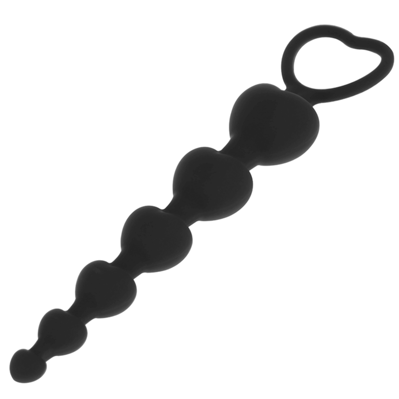 BLACK&SILVER - MILA ANALE CATENA DI CUORI 18 CM - immagine 2