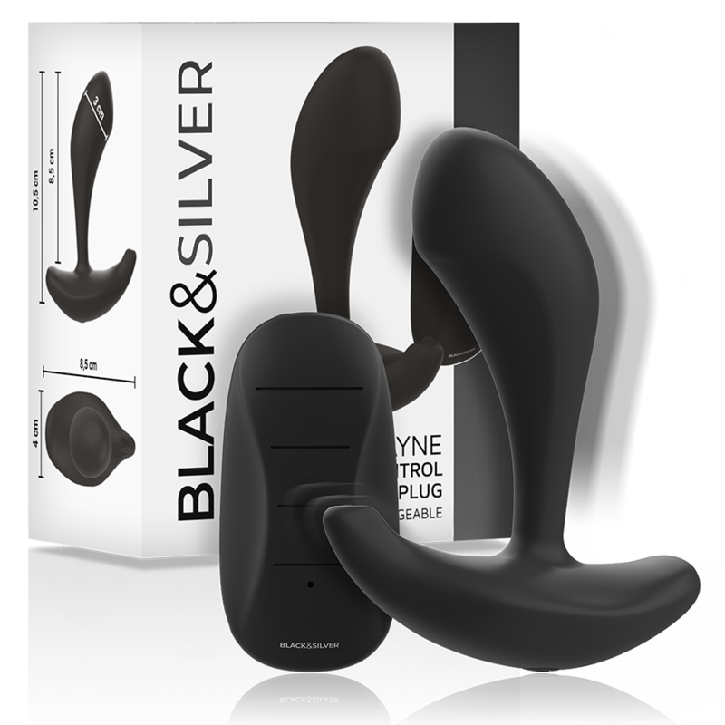 BLACK&SILVER – TELECOMANDO IN SILICONE PLUG ANALE DWAYNE BLACK&SILVER – TELECOMANDO IN SILICONE PLUG ANALE DWAYNE
