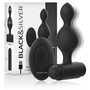 BLACK&SILVER – TELECOMANDO TELECOMANDO CON PLUG ANALE IN SILICONE PICCOLO TUCKER