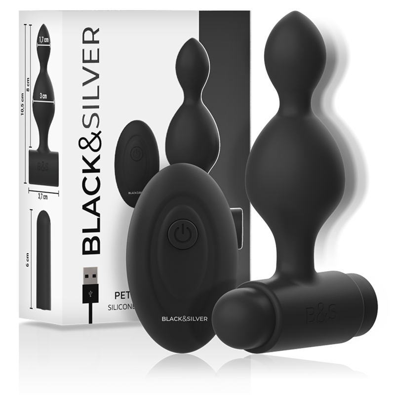 BLACK&SILVER – TELECOMANDO TELECOMANDO CON PLUG ANALE IN SILICONE PICCOLO TUCKER BLACK&SILVER – TELECOMANDO TELECOMANDO CON PLUG ANALE IN SILICONE PICCOLO TUCKER