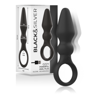 BLACK&SILVER – POTENTE PLUG ANALE IN SILICONE OZZY