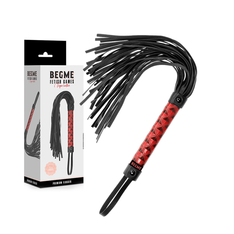 BEGME - FLOGGER IN PELLE VEGANA EDIZIONE ROSSA - immagine 3