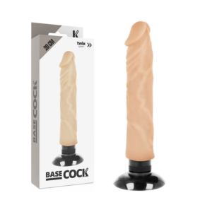 BASECOCK – VIBRATORE REALISTICO 2-1 NATURALE 20 CM