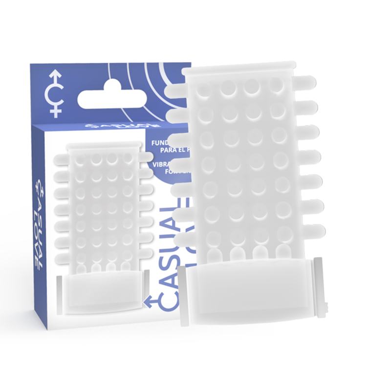 CASUAL LOVE - COPERTURA PER PENE VIBRATORE TRASPARENTE CON ANELLO - immagine 3