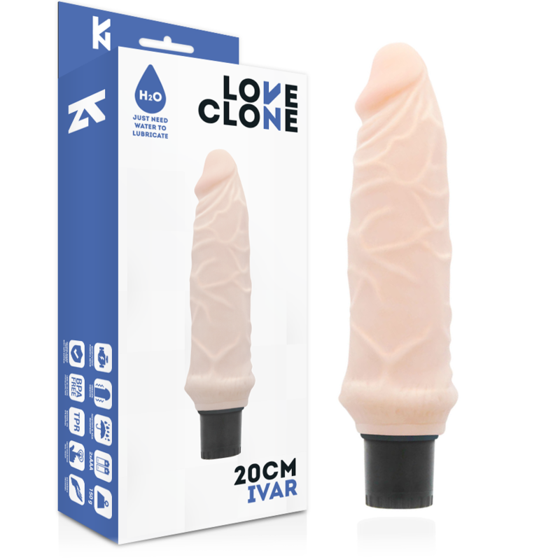 LOVECLONE – IVAR VIBRATORE AUTOLUBRIFICANTE 20 CM -O- 3.7 CM LOVECLONE – IVAR VIBRATORE AUTOLUBRIFICANTE 20 CM -O- 3.7 CM