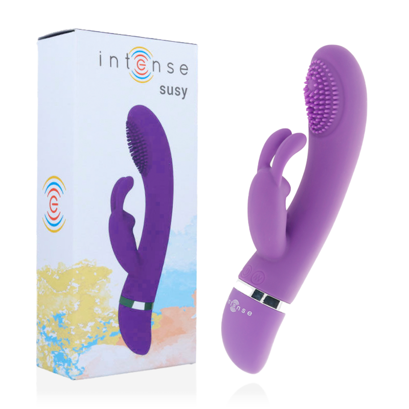 INTENSE – VIBRATORE OSCILLANTE IN SILICONE RABBIT LILLA SUSY