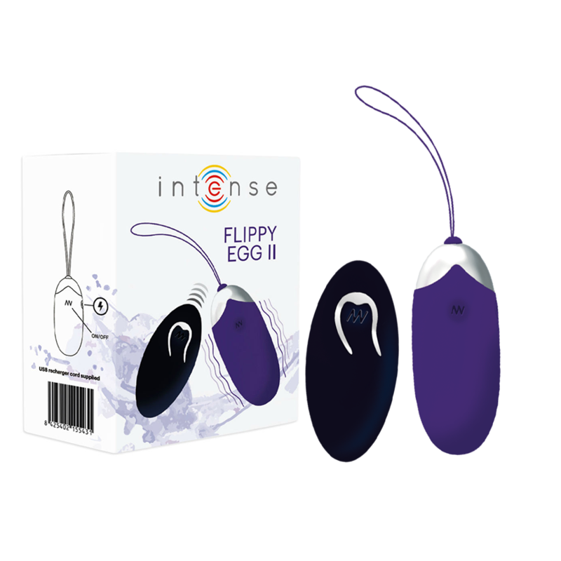 INTENSE – UOVO VIBRANTE FLIPPY II CON TELECOMANDO VIOLA