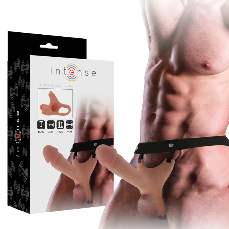 INTENSE – IMBRACATURA CAVA CON DILDO IN SILICONE 16 X 3,5 CM INTENSE – IMBRACATURA CAVA CON DILDO IN SILICONE 16 X 3,5 CM