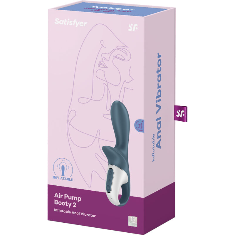 SATISFYER - AIR PUMP BOOTY 2 GRIGIO SCURO - immagine 6