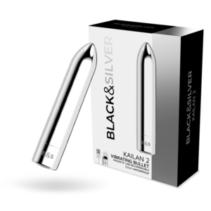 BLACK&SILVER – KAILAN 2 PROIETTILE MAGNETICO VIBRANTE ARGENTO