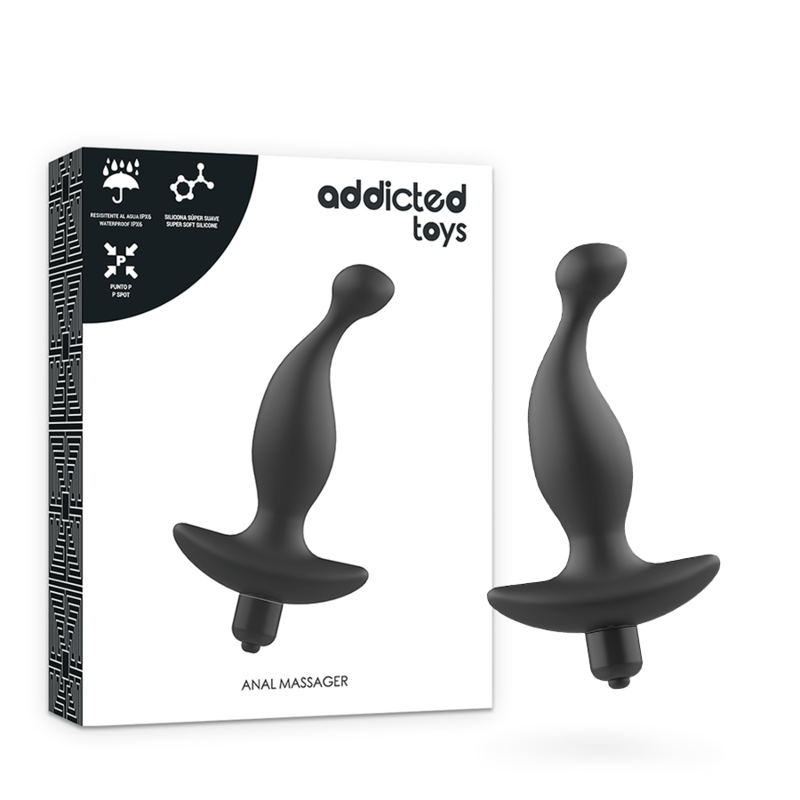 ADDICTED TOYS - MASSAGGIATORE ANALE CON VIBRAZIONE NERAMODELLO 1 - immagine 5