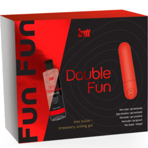 INTT RELEASES – KIT DOPPIO DIVERTIMENTO CON BULLET VIBRANTE E GEL DA MASSAGGIO ALLA FRAGOLA