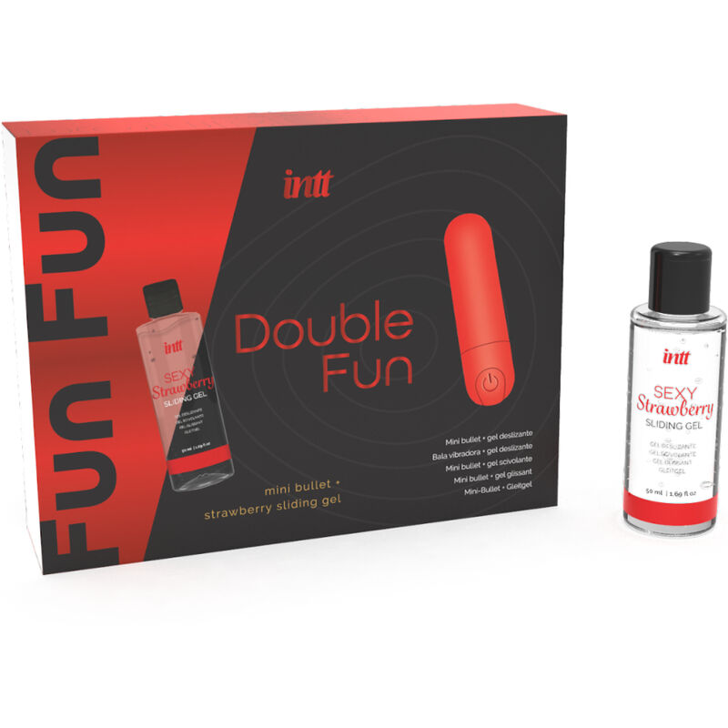 INTT RELEASES - KIT DOPPIO DIVERTIMENTO CON BULLET VIBRANTE E GEL DA MASSAGGIO ALLA FRAGOLA - immagine 4