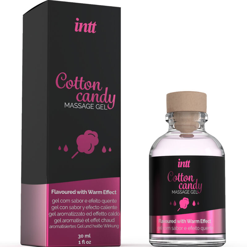 INTT MASSAGE & ORAL SEX - GEL DA MASSAGGIO AL GUSTO DI CANDY COTONE CON EFFETTO RISCALDANTE - immagine 3