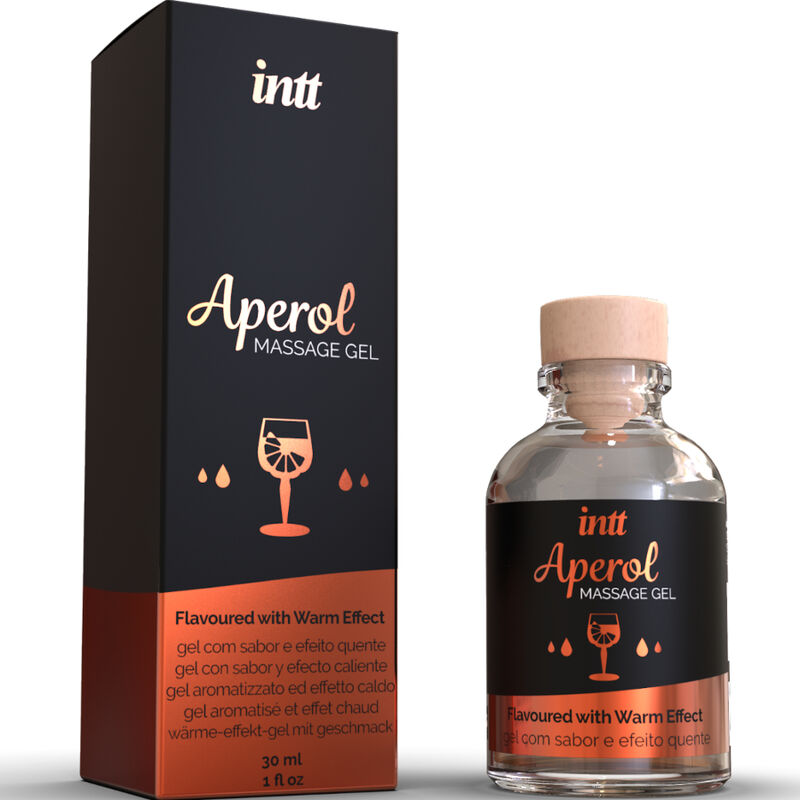 INTT MASSAGE & ORAL SEX - GEL DA MASSAGGIO APEROL EFFETTO CALORE INTENSO - immagine 3