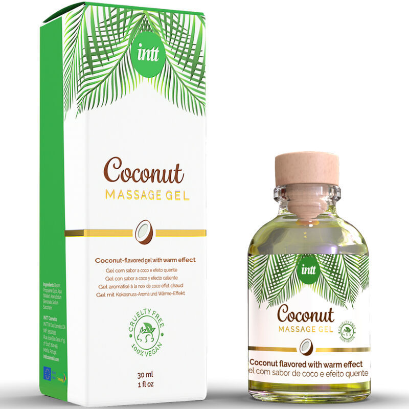 INTT - GEL DA MASSAGGIO VEGANO AL GUSTO DI COCCO ED EFFETTO RISCALDANTE - immagine 2