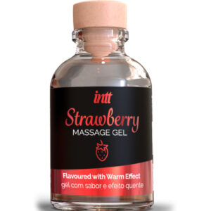 INTT MASSAGE & ORAL SEX – GEL DA MASSAGGIO AL GUSTO DI FRAGOLA EFFETTO CALDO